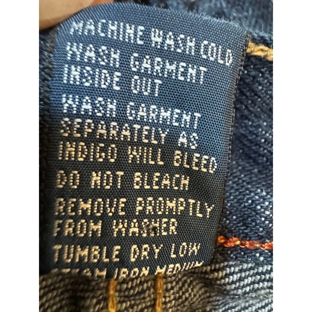 Polo Ralph Lauren Authentic Dungarees Mens Dark Wash Straight‎ Leg Jeans 36x32